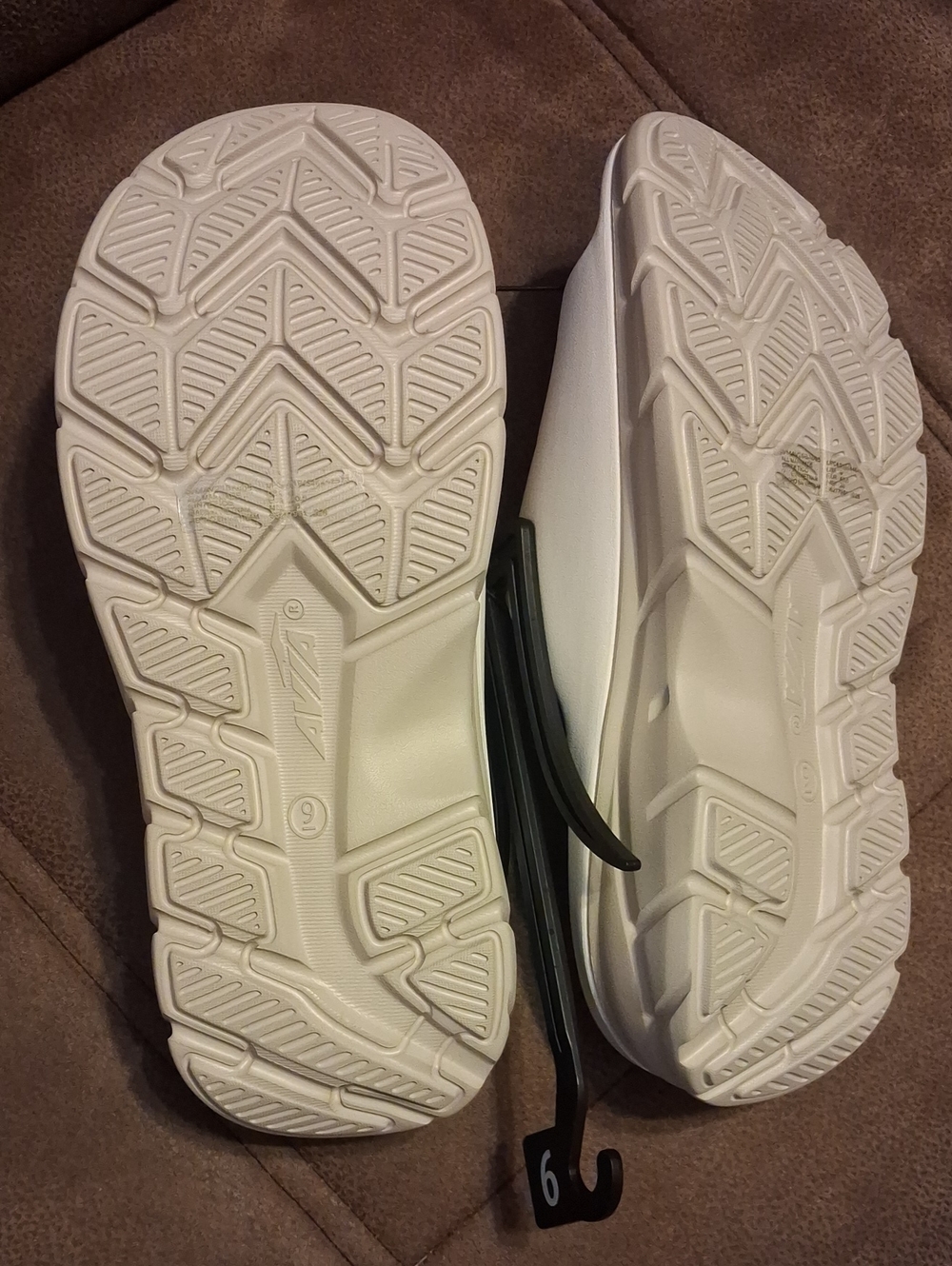 Avia Women's Two-tone EVA Comfort Slide Sandals in White Size 9 - Picture 3 of 5